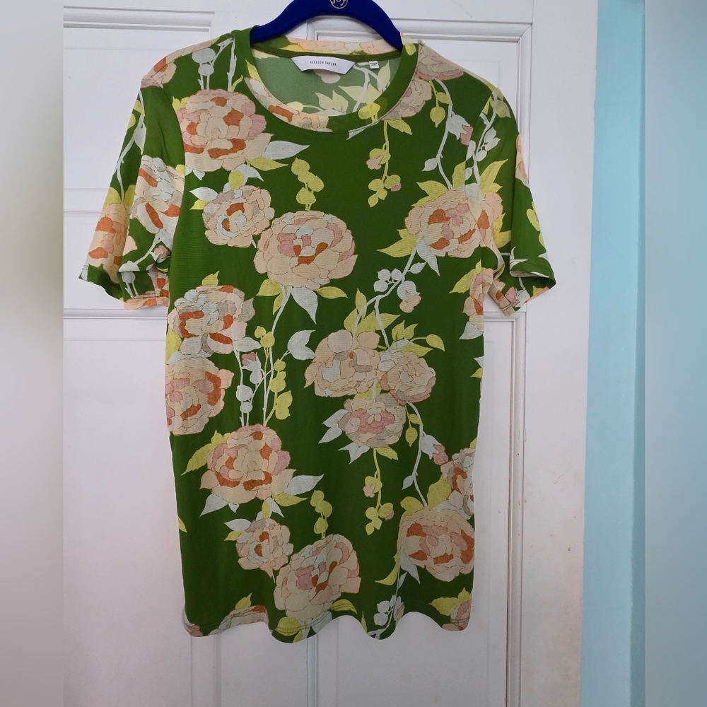 Rebecca Taylor, Mesh Floral Top